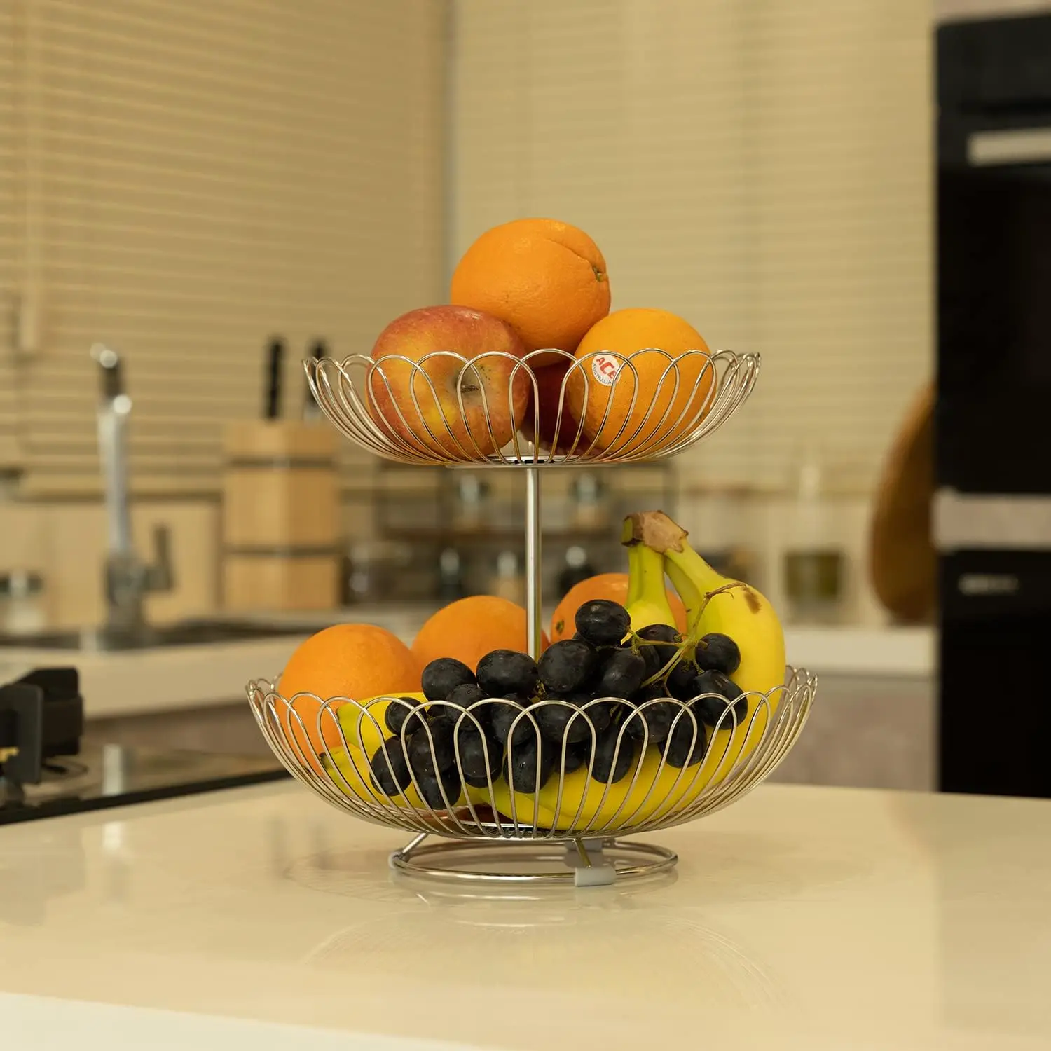 Modern Metal Fruit Basket For Organizing Fruits and Vegetables Customized Shape Fruit Storage Baskets for Sale