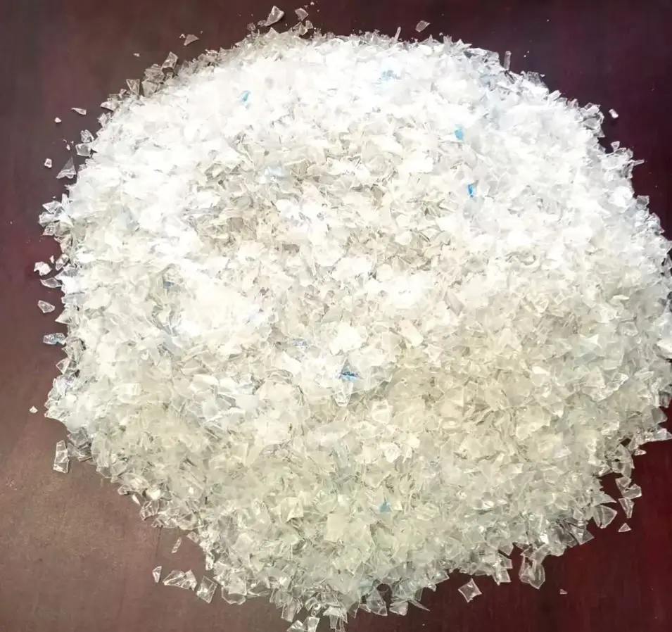 Прозрачные ПЭТ хлопья/Пластиковые царапины/горячая стирка ПЭТ хлопья