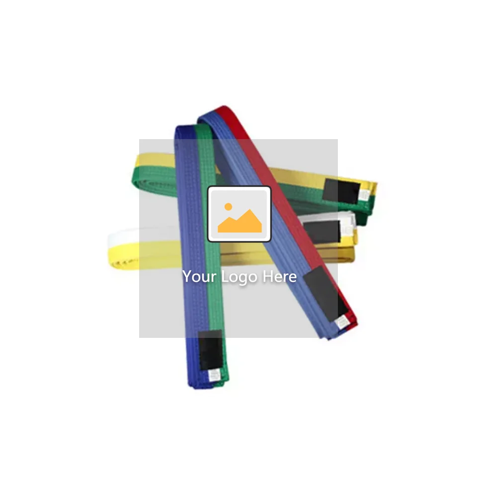 Wholesale Low MOQ Karate Equipment Custom Color Martial Arts Belts Karate/Taekwondo Black Belt
