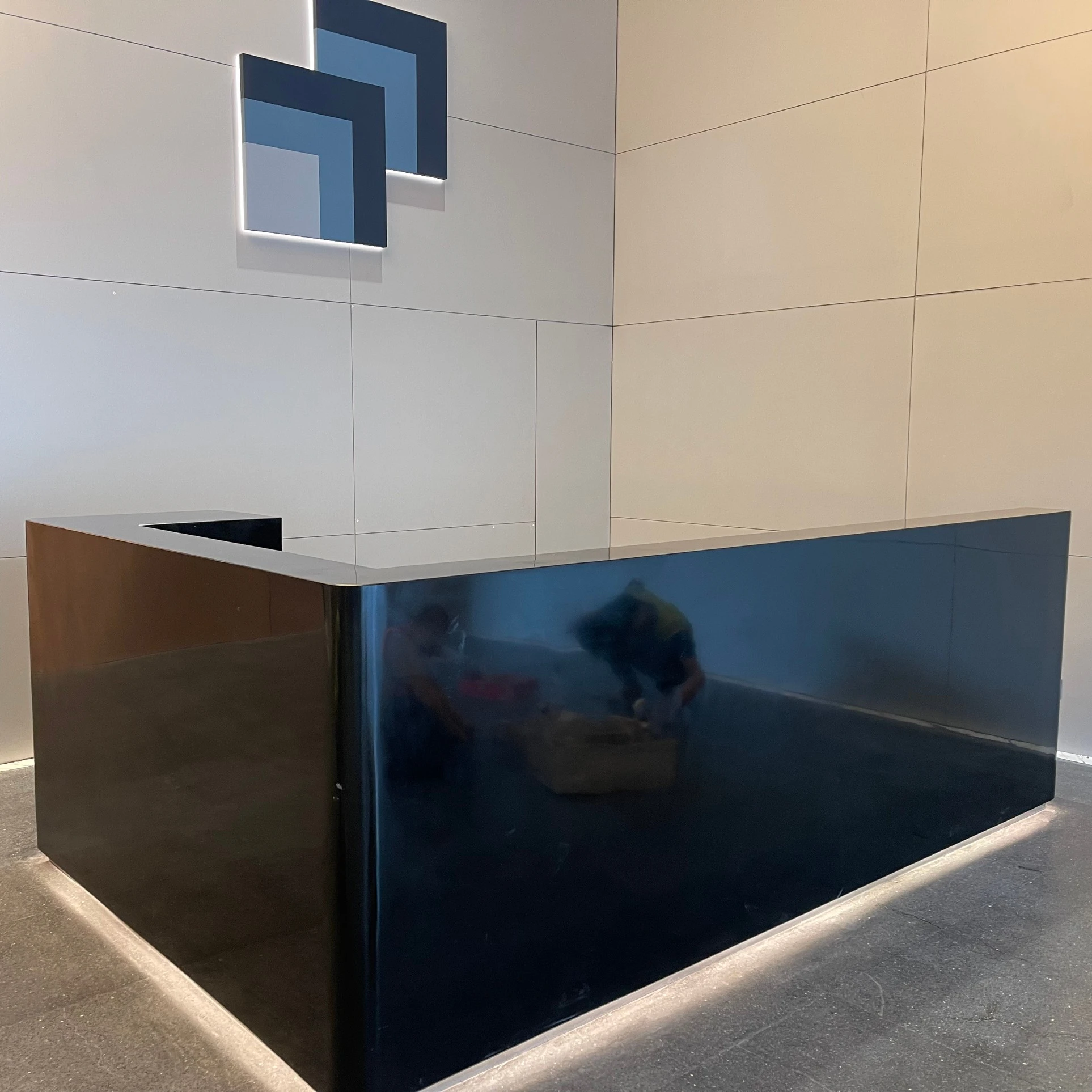 retail display counter design coffee shop counter counter display artificial stone material