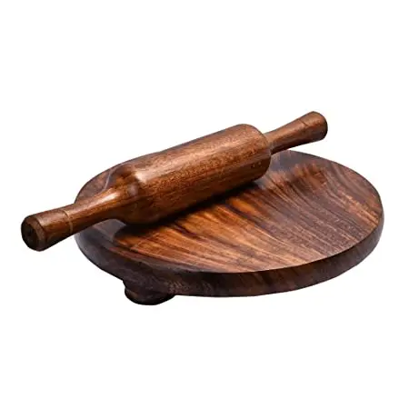 Bakeware Wooden Round Original Mango Wood Rolling Pin For Home Restaurant Use silicone mold