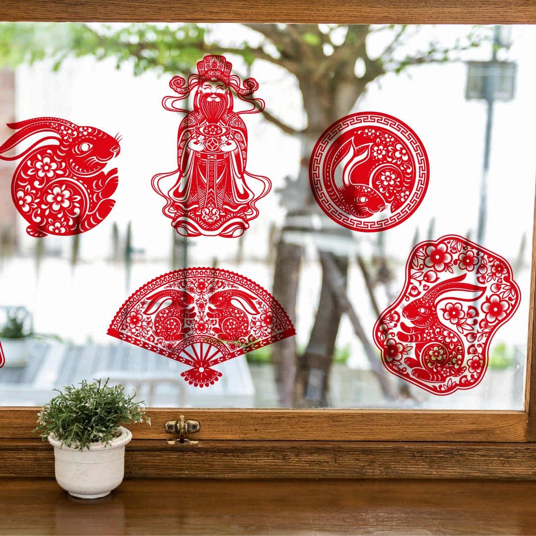 Изготовленные на заказ электростатические наклейки украшения окна