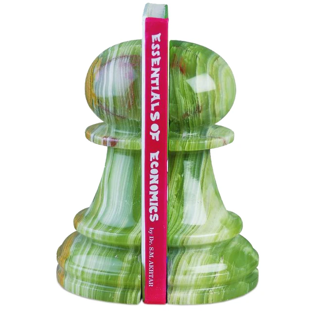 Marble & Onyx Natural Stone Bookends