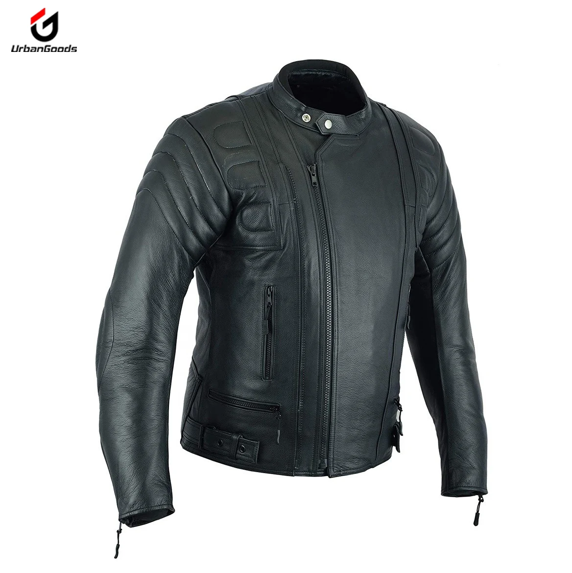 Black Color Men Full Body Motocross Protect Wear Riding Motorbike Protection Racing Leather Jacket