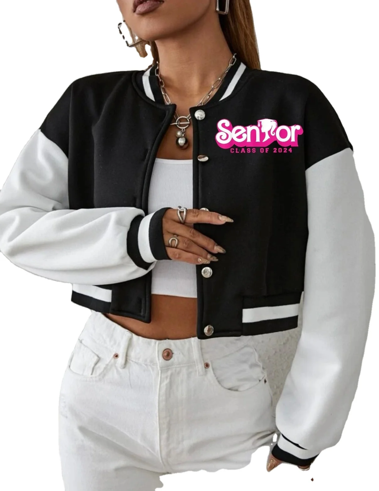 Wholesale Wool Customized Logo New Arrival 2024 Leather Senior Class Letterman Jackets Manufacturer and Supplier From Pakistan