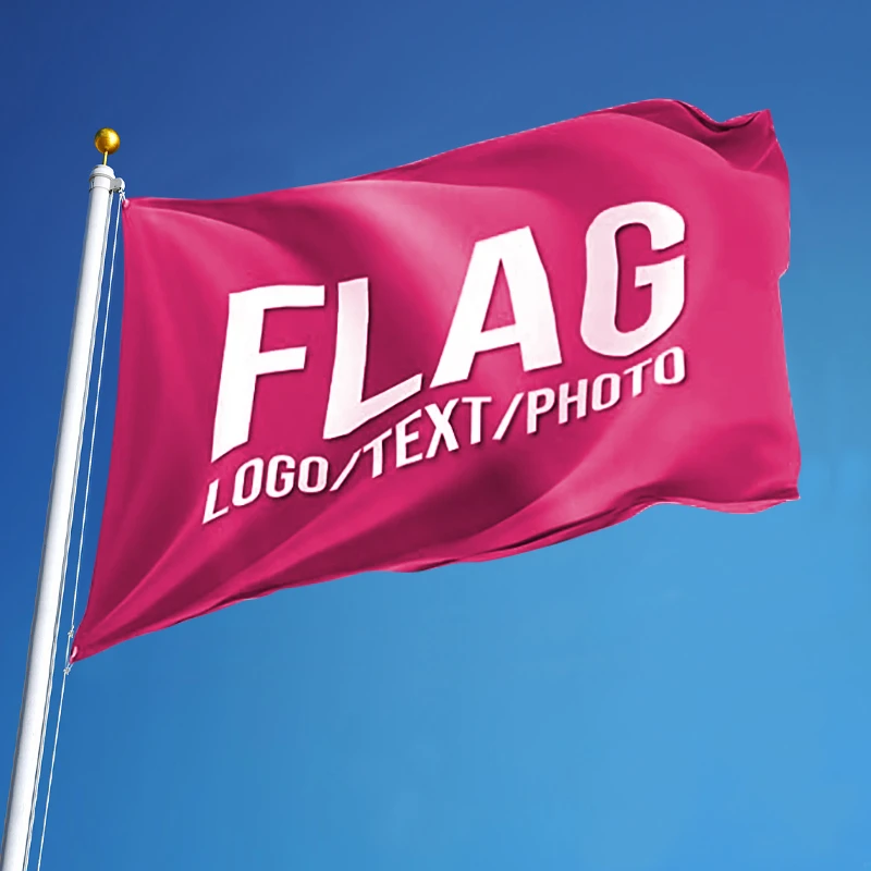 Double Sided Custom Flag 3x5 Ft For Outdoors  Print Your Own Logo Design Words Cheap Price All Country