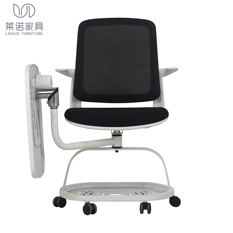 Study board chair mesh back training chair with writing board for training