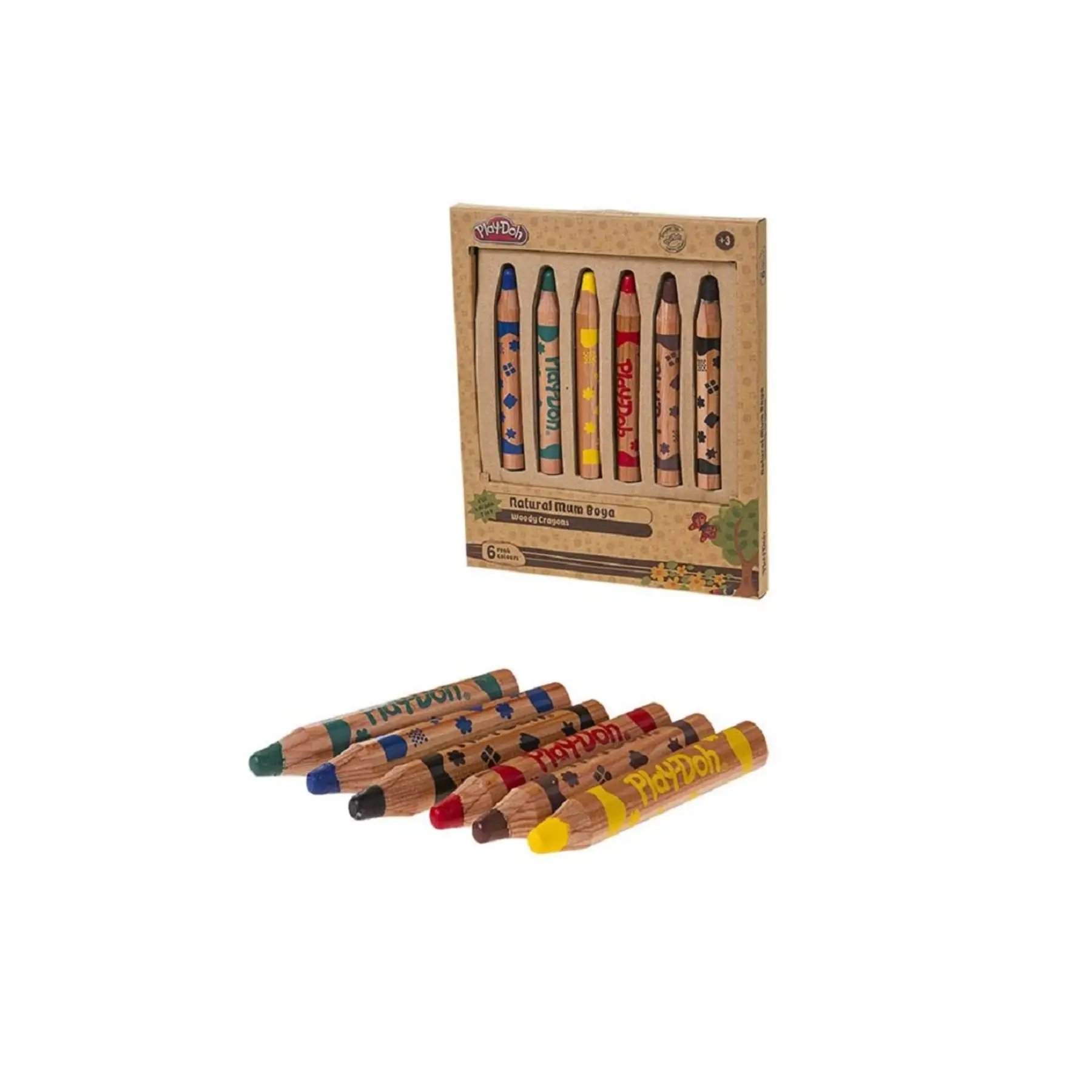 6 видов цветов Play-doh 2 в 1 натуральная краска Cr009
