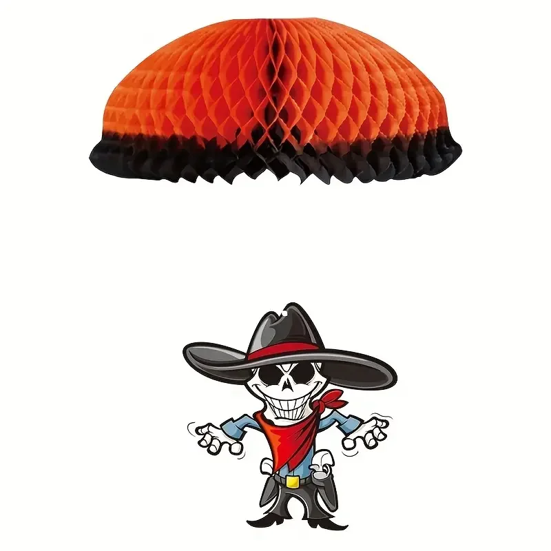 Parachute Toy Halloween Decoration Witch Party Prop for Ghost Festival Mall Haunted House Home Decor