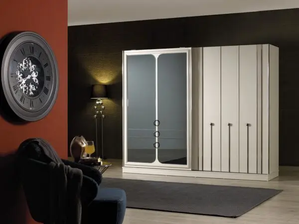 Stylish Look Oscar Model Bedroom Furniture Set Luxury Design Dark Grey Color Furniture Premium Quality - Made in Turkey