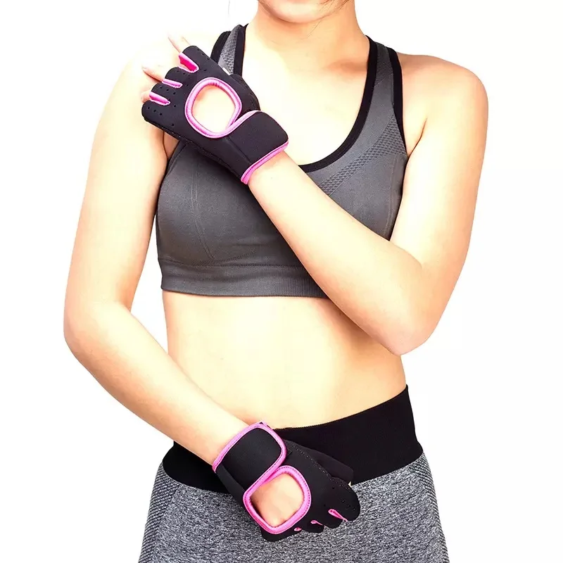 Gym Sports Gloves Kids Sports Gloves Fitness Gloves Bags Black Red Blue Logo Band Item Packing Rubber Color Wrist Size