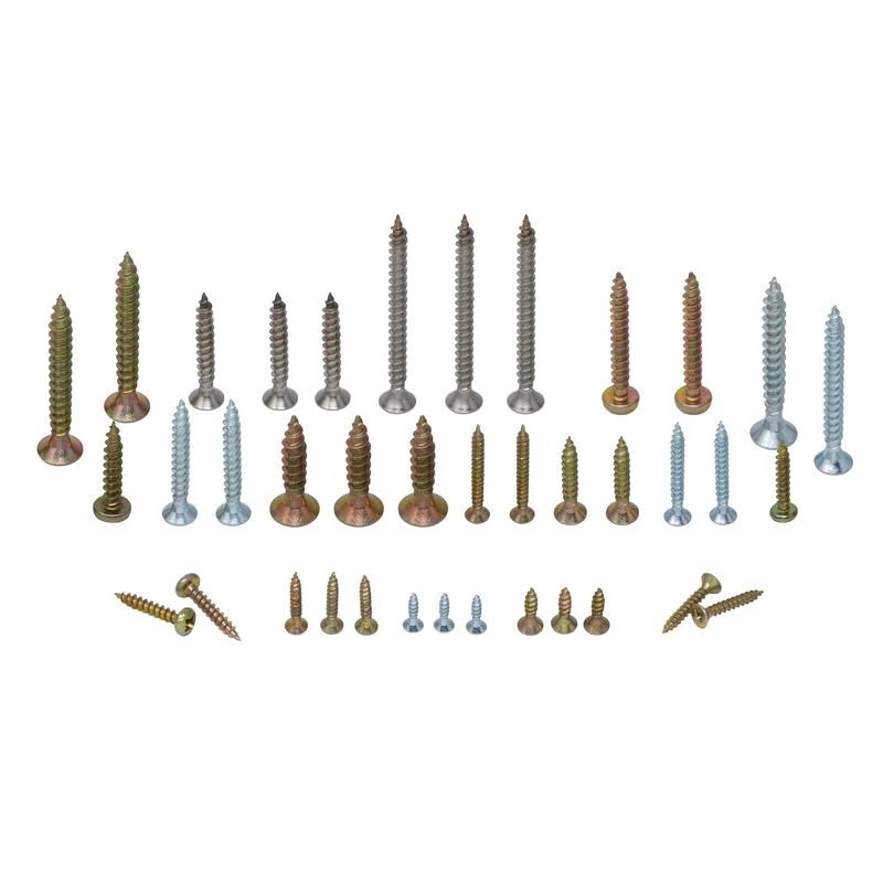 Metal Screw Yellow Zinc Galvanized Chipboard Screws Pozi CSK Head Plasterboard Screws