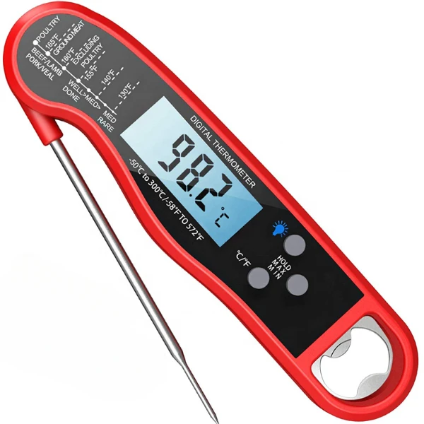 waterproof kitchen accessories food temperature instant read meat thermometers digital kitchen thermometer for cooking bbq grill