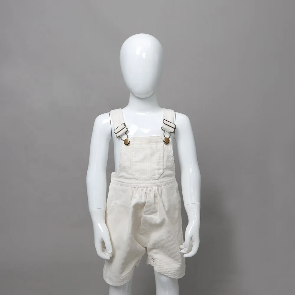 Kids Corduroy Overalls Suspenders Unisex Baby Bibs Cotton Romper With Pocket Playsuits Bodysuits Short Jumpsuit Strap Child