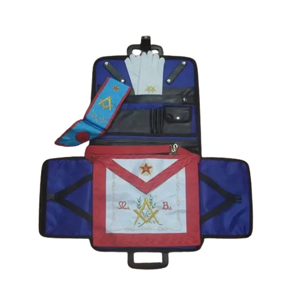 Masonic Regalia Provincial Full dress Apron Case Craftmark provincial Masonic Regalia Black Faux Leather Masonic Apron Soft Case