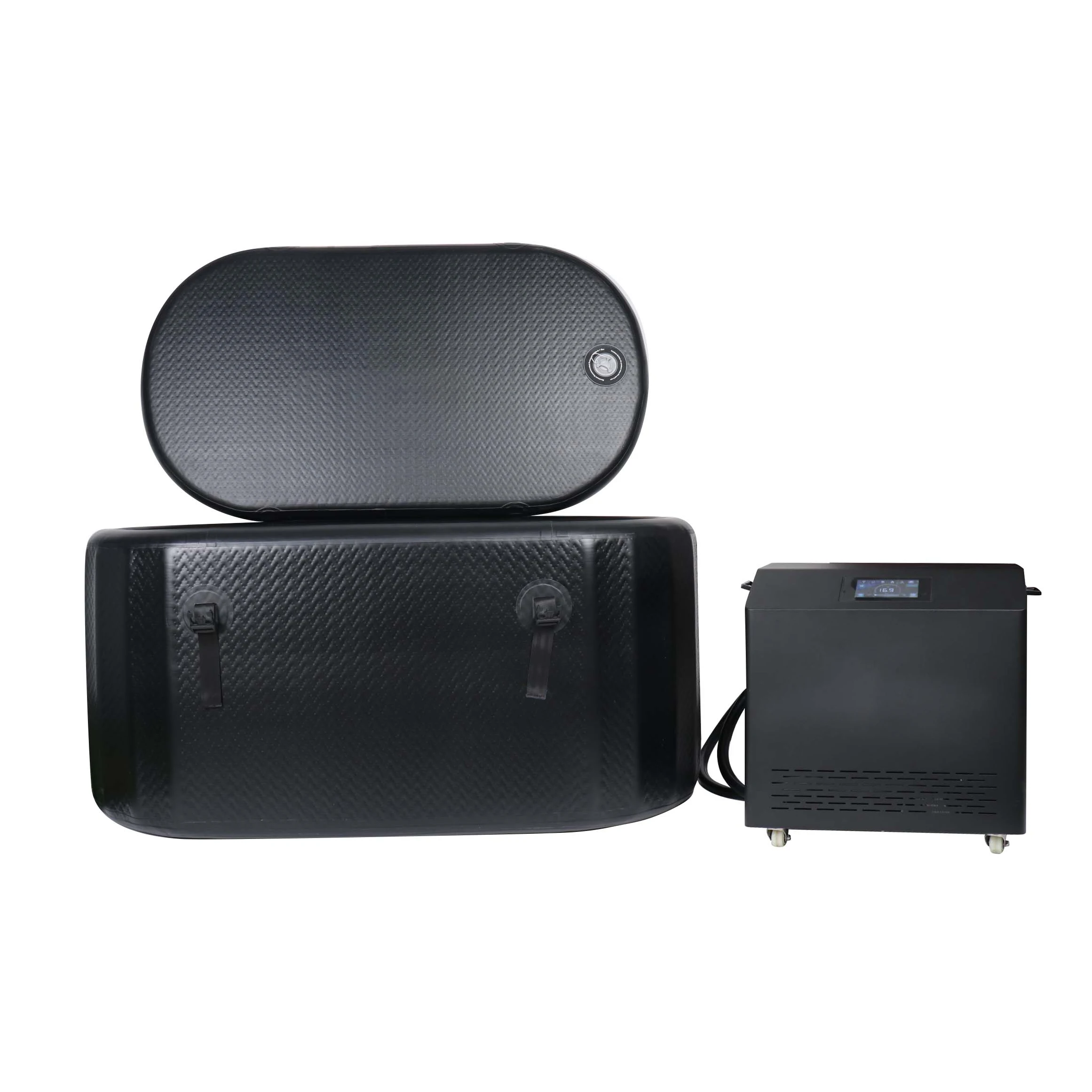 Ultimate Recovery Bundle 6P DWF material Inflatable Ice Bath Tub With ETL Certificate Chiller For Cold Plunge