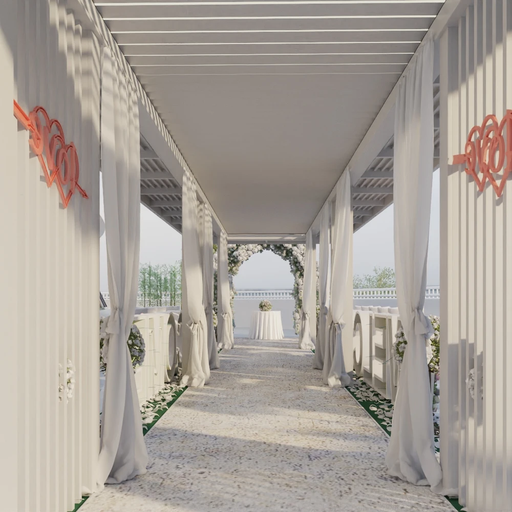 pergolas for outdoor 3x4 6x3 m solar brackets motorized louver aluminium glass pergola shade cover for weddings