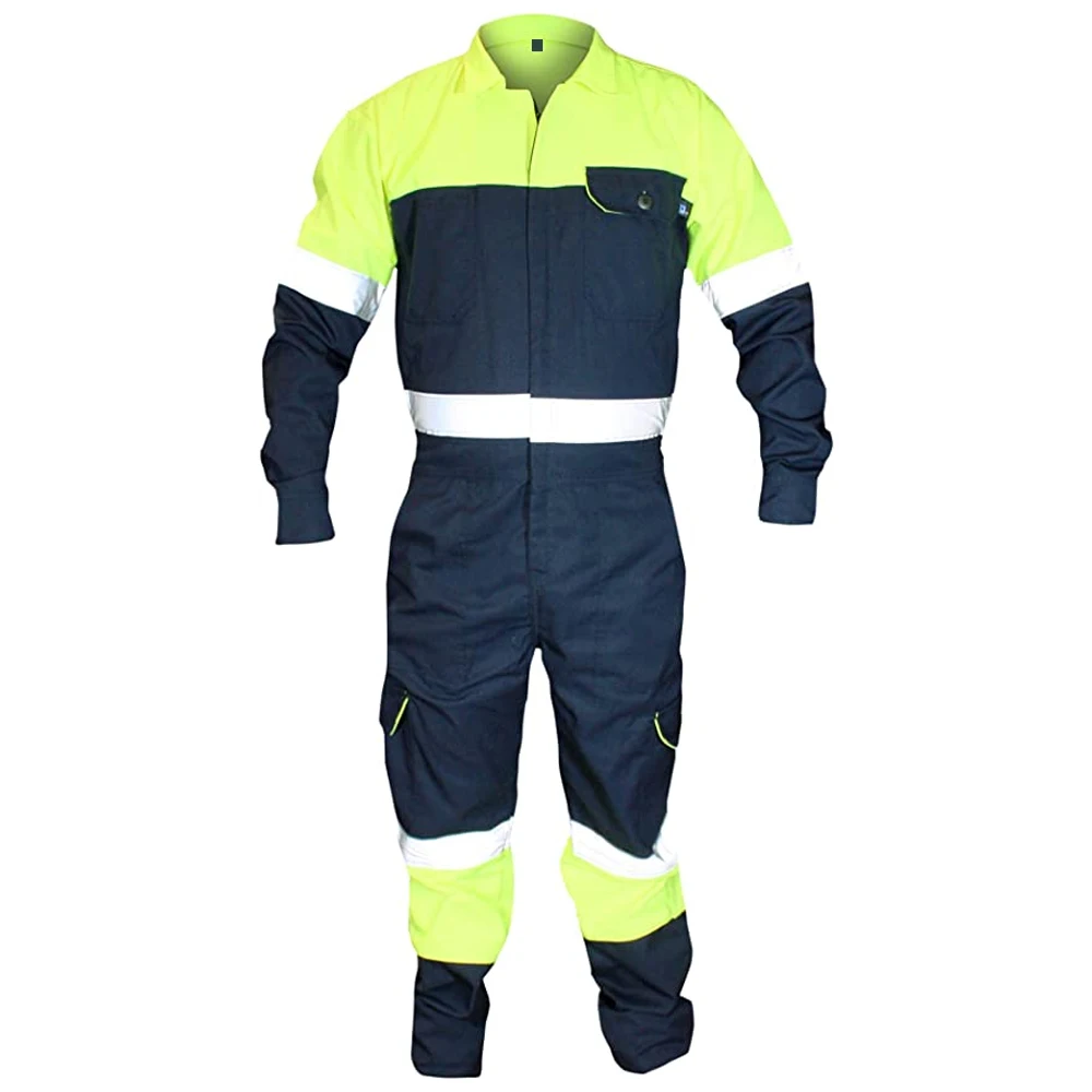 Hi-Vis Reflective Safety Wear Working Coveralls Full Body Safety Lightweight Working Coverall Suits