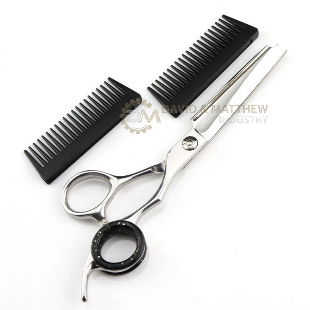 Professional High Quality Stainless Steel Hair Scissors with Removable Comb for Beauty Hair Cutting