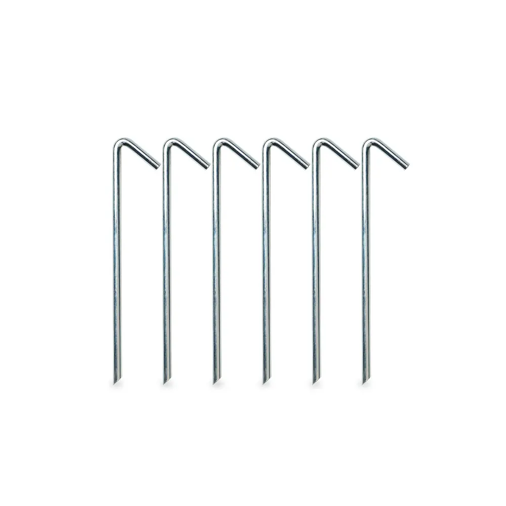 Heavy-Duty Steel Solid Tent Stakes Pegs for Outdoors Mountain Climbing