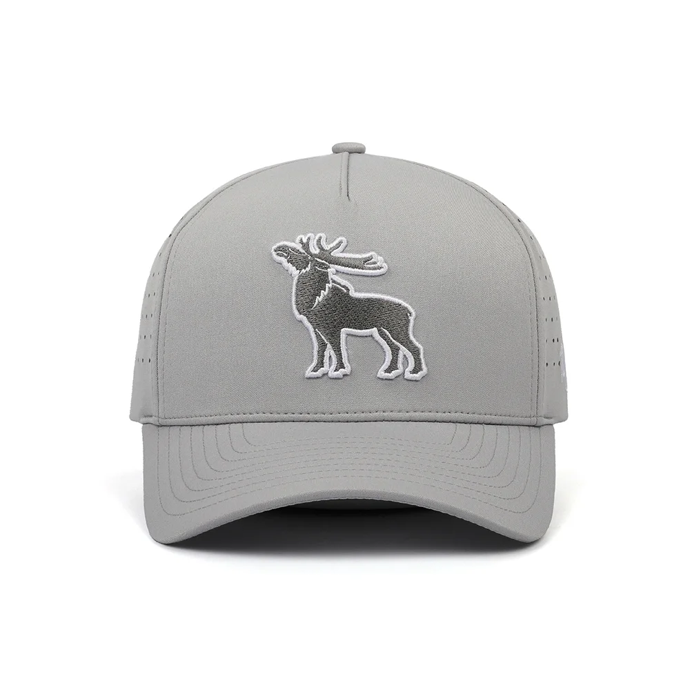 Wholesale 5 Panel Melin Hat Golf Caps Waterproof Hat Perforated Laser Cut Hole Custom Logo Lightweight Baseball Cap Golf Apparel