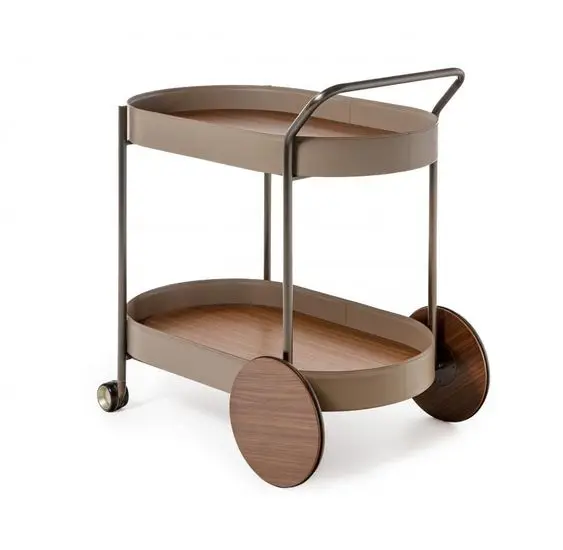 Metal and Glass material High Quality Home Decor Table Trolley Best Selling For Food Server Home and Hotel Used