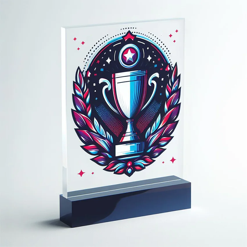 Wholesale custom acrylic award trophy medal beauty and cheap