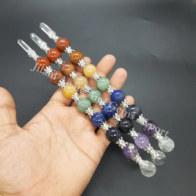 High Quality Natural Crystal Healing Selenite 7 Chakra Charging Plate Engraved Selenite Stick Spiritual Healing Plate Chakra