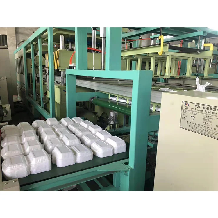 FLY Ps Fast Food Box Extrusion Line Foam  Food Plate Making Machine Disposable Lunch Container Production Line