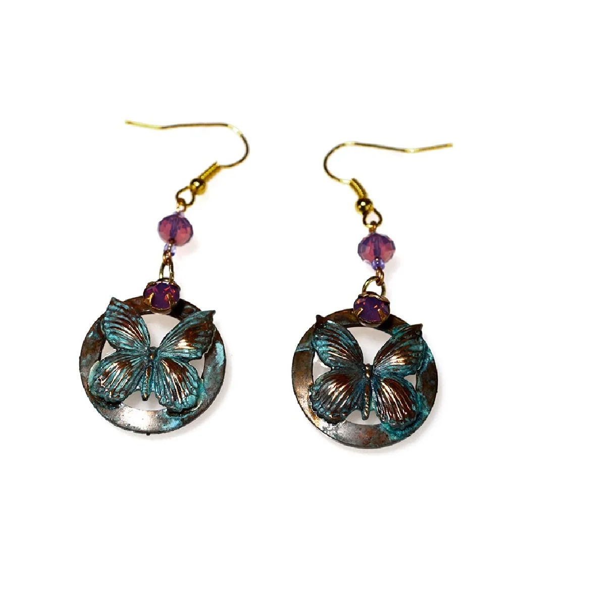 Shop Trendy Handmade Jewelry  fabric double sided Teardrop earrings Multi Color Cubic Zirconia Stud Earring For Black women