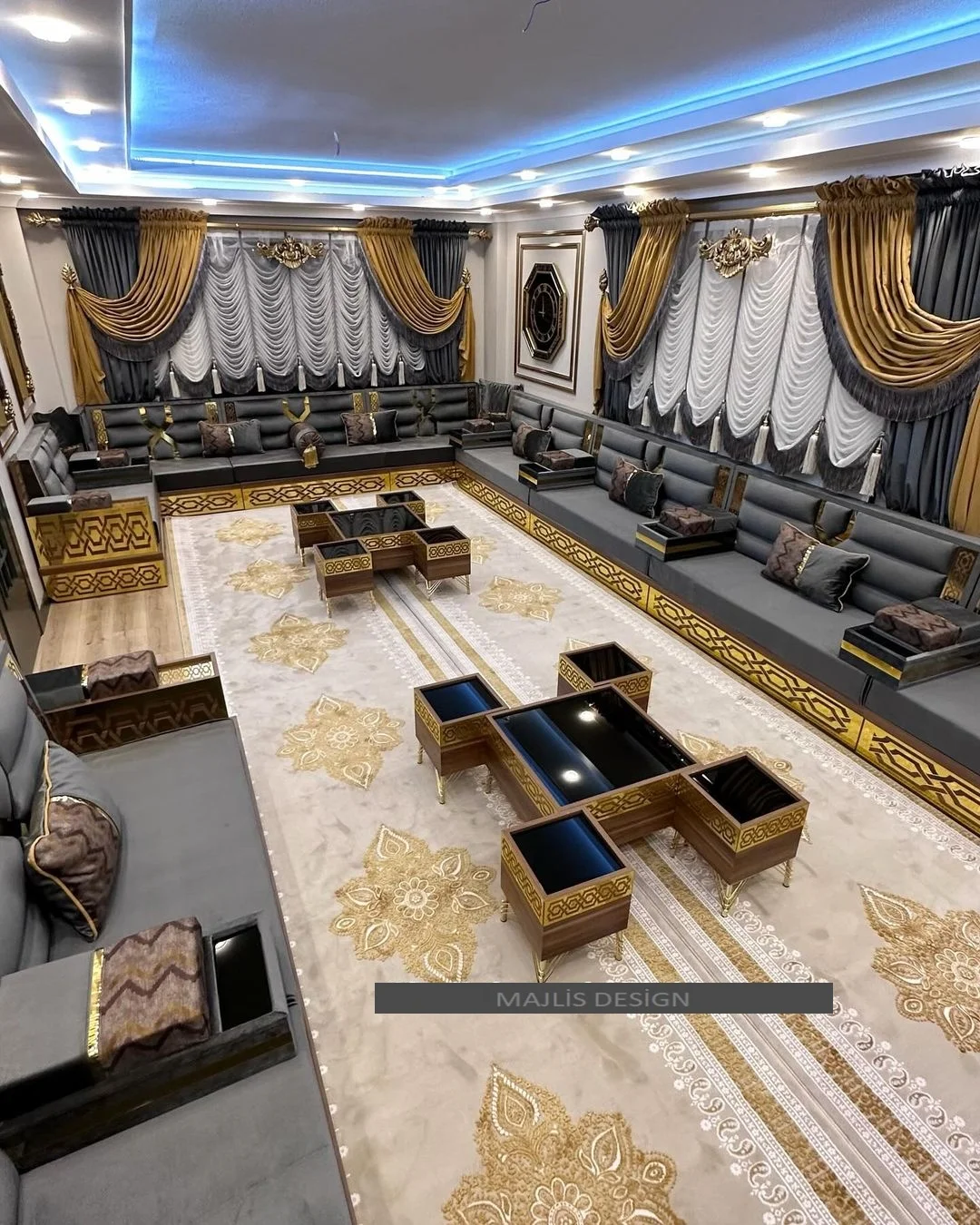 Moroccan Sofa  Sedari  Moroccan Jalsa   Moroccan Salon  Luxury  U Sofa Set  Sofa Wood Set  we only ship this product to europe