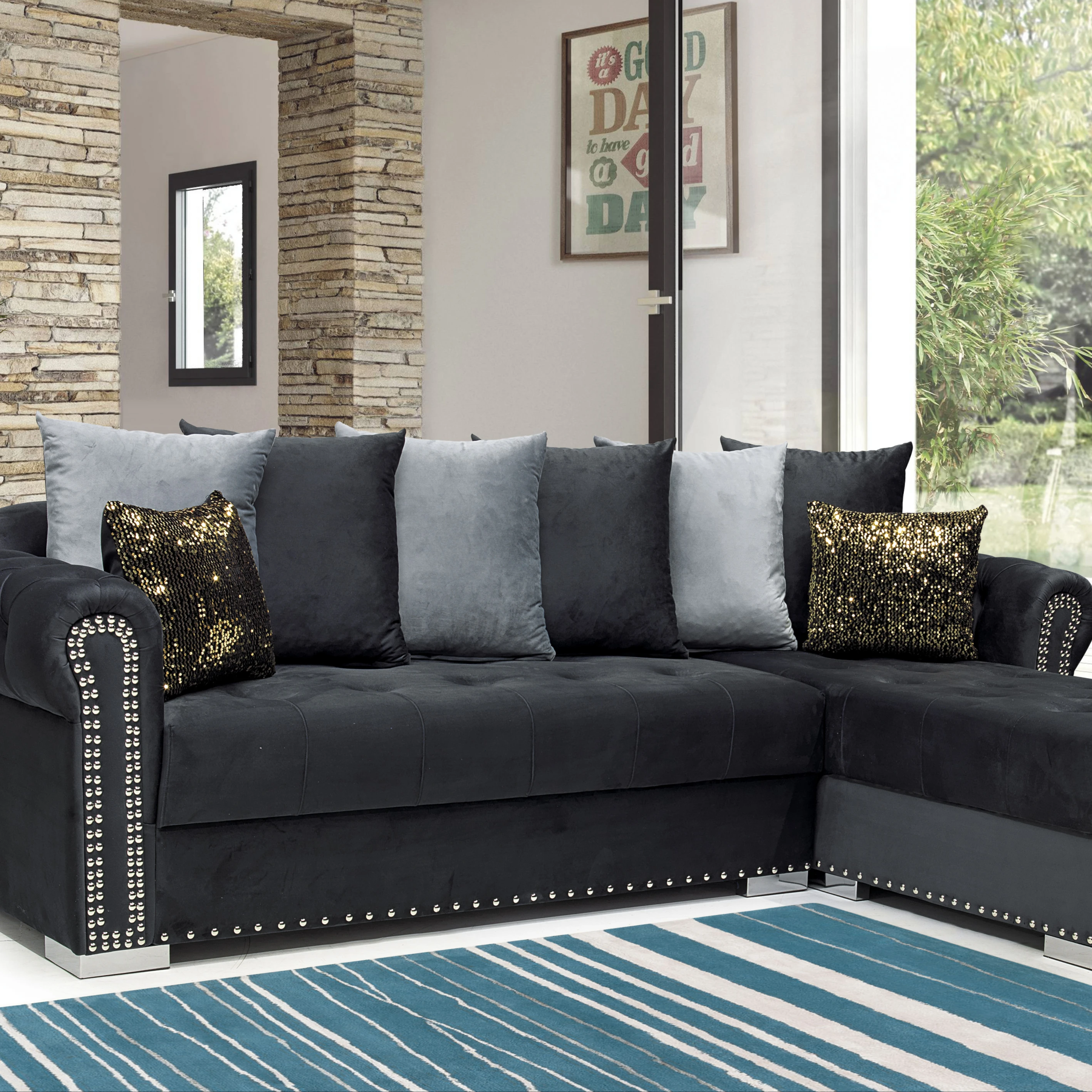 Комплект угловых диванов CHESTERFIELD мебель для гостиной высококачественный угловой набор домашней экономичной