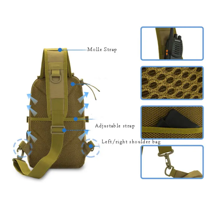 AYPPRO Large Capacity Chest Bag Casual Male Sling Rucksack Backpack Waterproof USB Charging Shoulder Crossbody Bag Outdoor