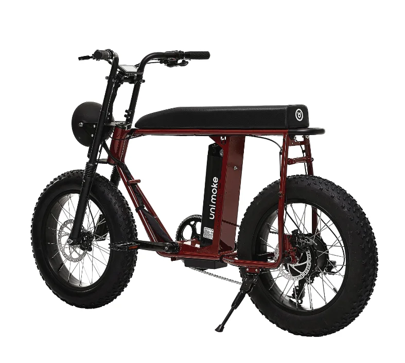 Agent distributor electric pedal bicycle color red Unimoke MK of Urban Drivestyle retro ebike cargo bicycle speed bicycle