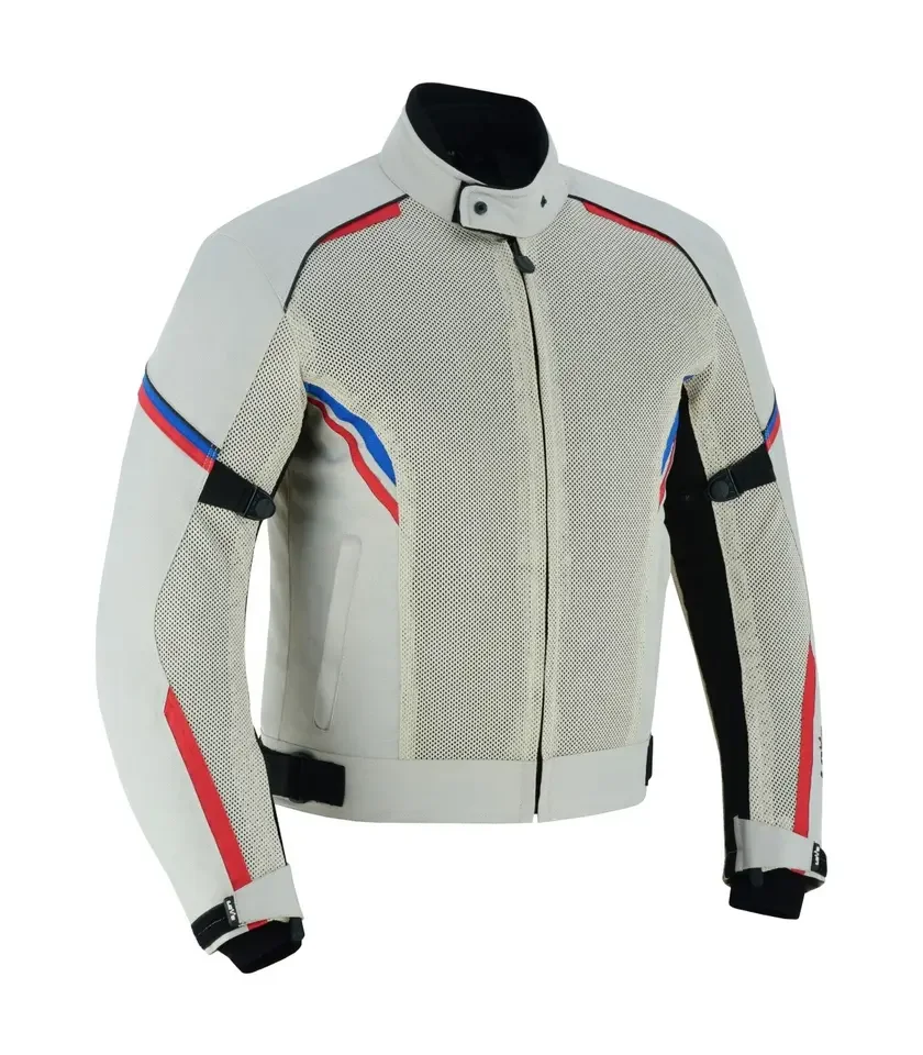 Riding Racing Motorcycle Jacket Designed Wholesale Brand Men Auto OEM Customized Style Sportswear Mesh Jacket Feature Material