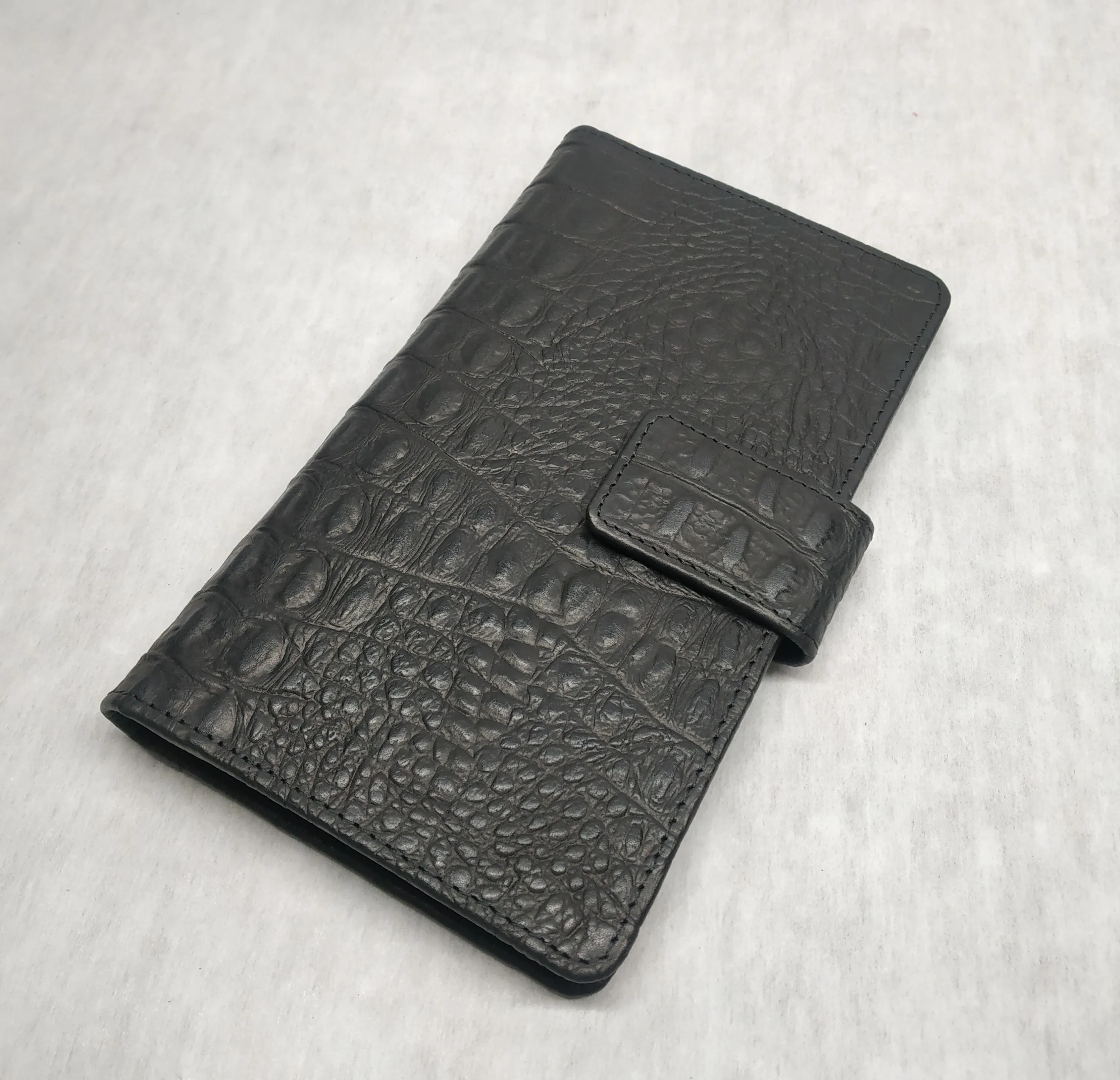 Crocodile Print Cow Leather Luxury Premium Passport Cover Holder Mobile Phone Cases Travel Organizer Coin Wallet RFID Protected