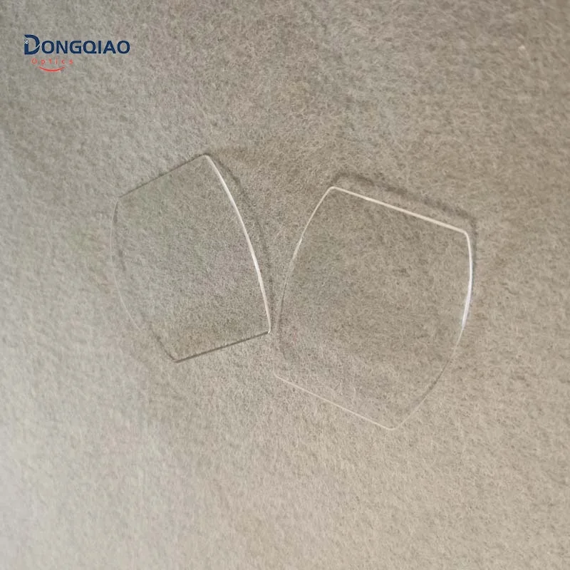 Electroplating Double Cylinder Curved Sapphire Crystal Watch Glass Lens