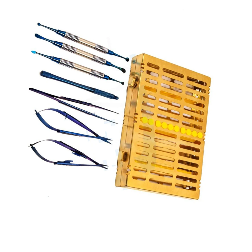 stainless steel cataract surgical kit microsurgery instrument set cataract Equipment Set high quality