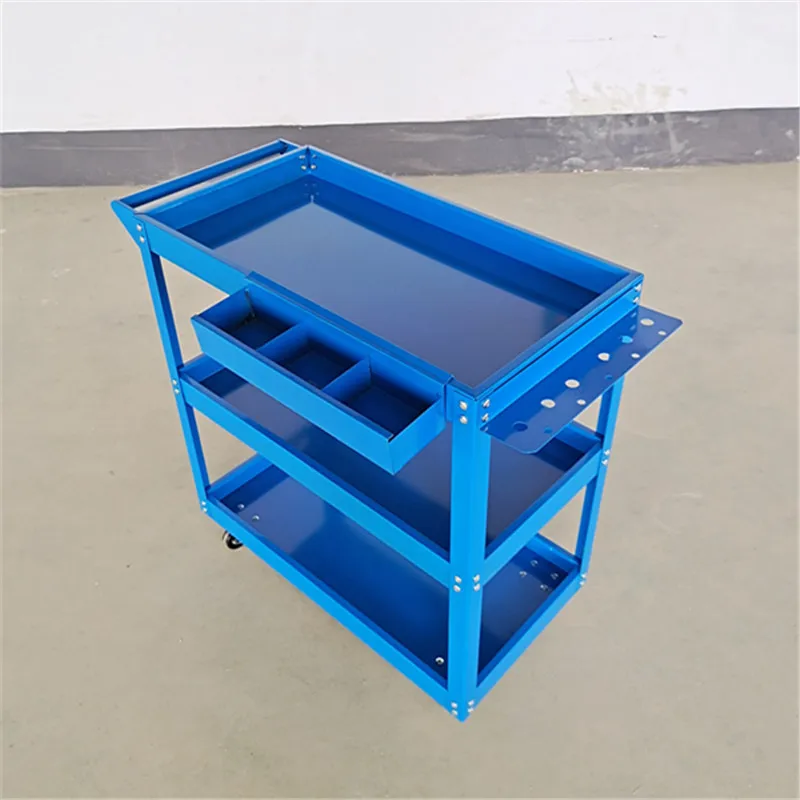 Durable Workbench Garage Metal Movable Tools Utility cabinet trolley with hang tools sets