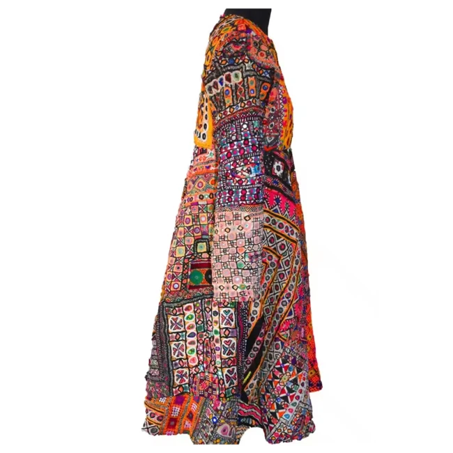 Buy Vintage Afghani Banjara Dress with Handcrafted Embroidery Unique and Comfortable Antique Design