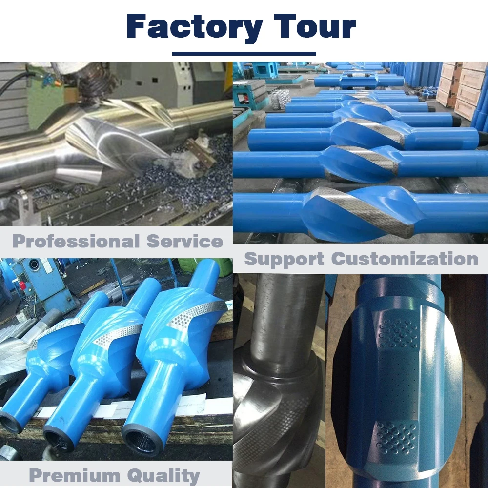 API non magnetic integral spiral blade String Drilling Stabilizer near bit Straight Integral Blade Stabilizer