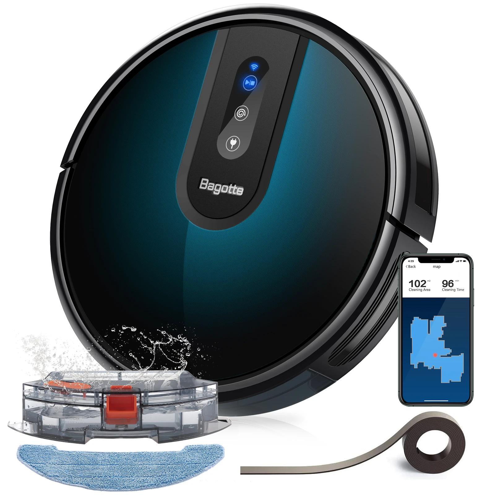 Bagotte Factory Direct Sales Germany Robot Vacuum Cleaners Floor Care Robot Vacuum Cleaner For Home House Cleaning