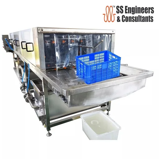 10 кг-150 кг пластиковые ящики туннельного типа стиральные оборудование для очистки ящиков