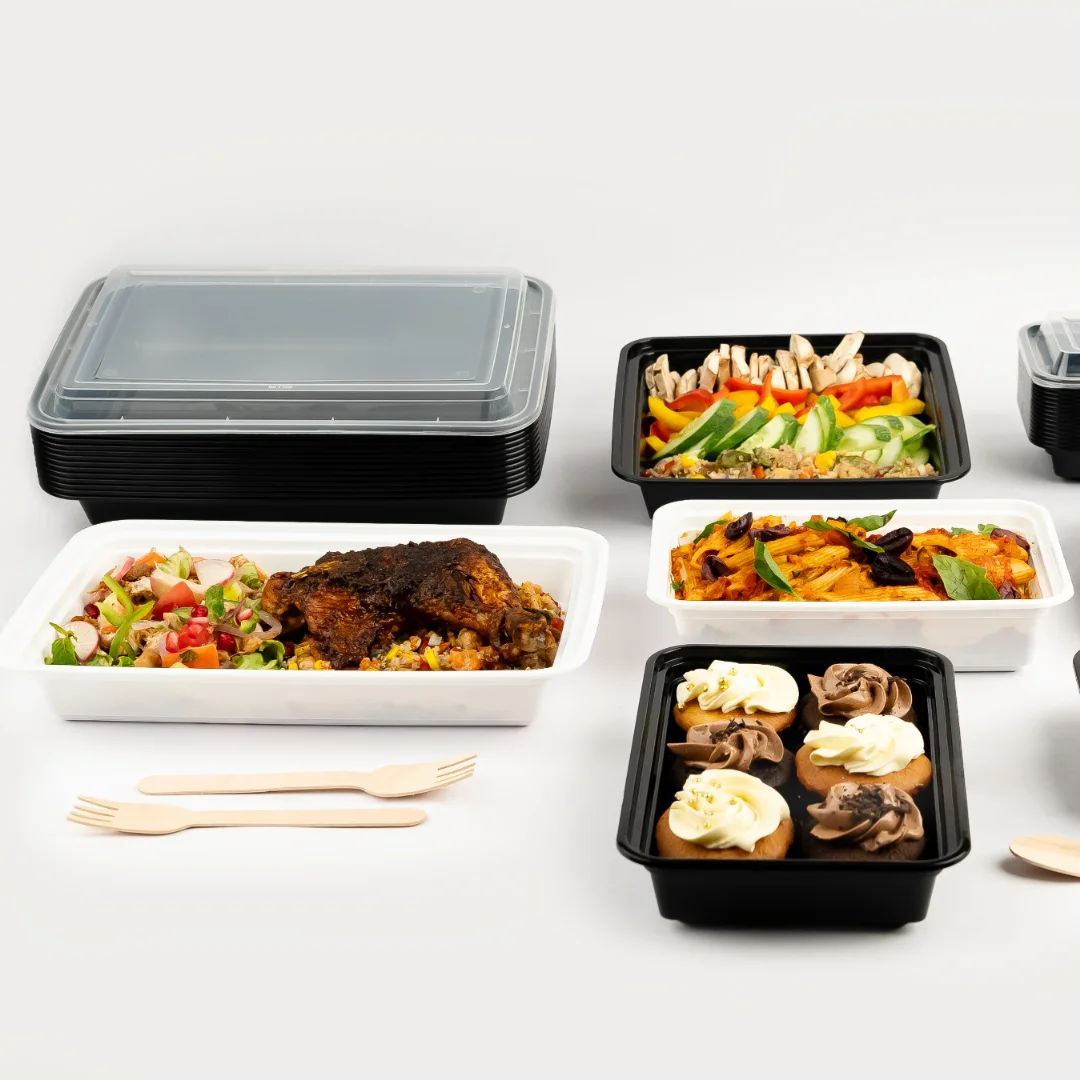 100% Reusable 16oz/470ml Transparent Plastic Food Container Fast Food Leak-Proof and Air Tight Packaging Parcel Takeaway