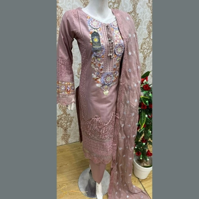 2024 Ssumaira Collection Pakistani Brand Dresses MARIA B Luxury Festive Lawn Latest Collection 03 Piece Unstitched Ladies Suits