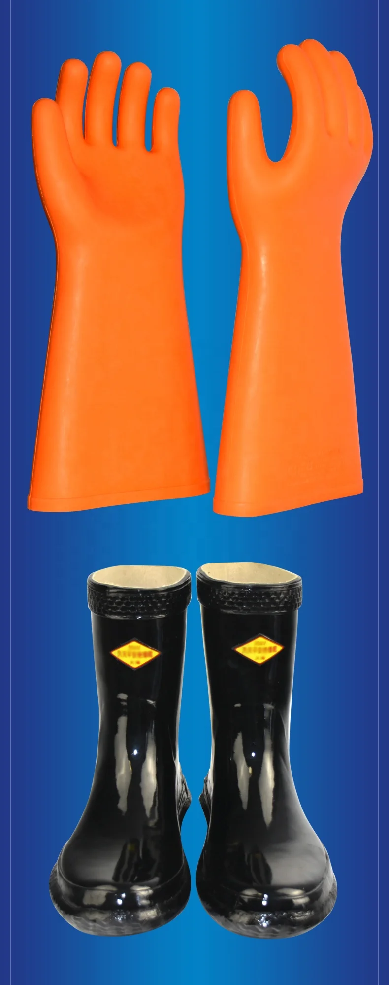 work safety glove 12KV,20KV,35KV 10kv electrical insulated working gloves High Voltage insulation Gloves Safety insulated Gloves