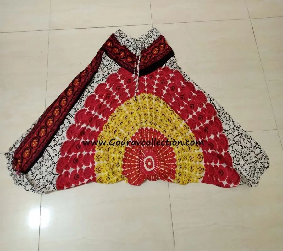 Harem Pants Women Hippy Yoga Trousers Bagr Print Comfy Lounge wear Gypsy Boho Loose Clothing Baggy Festival wear GC-AP-340