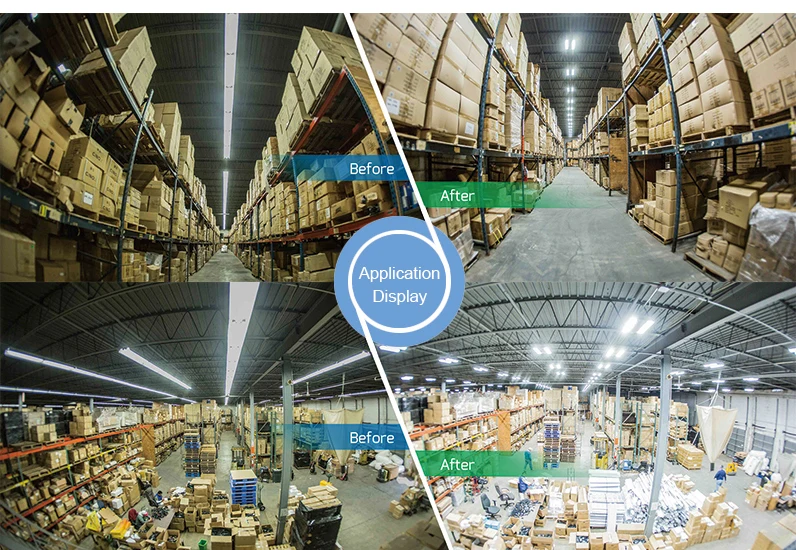 100W 130W 165W 200W Industrial LED Linear Highbay Light 160lm w