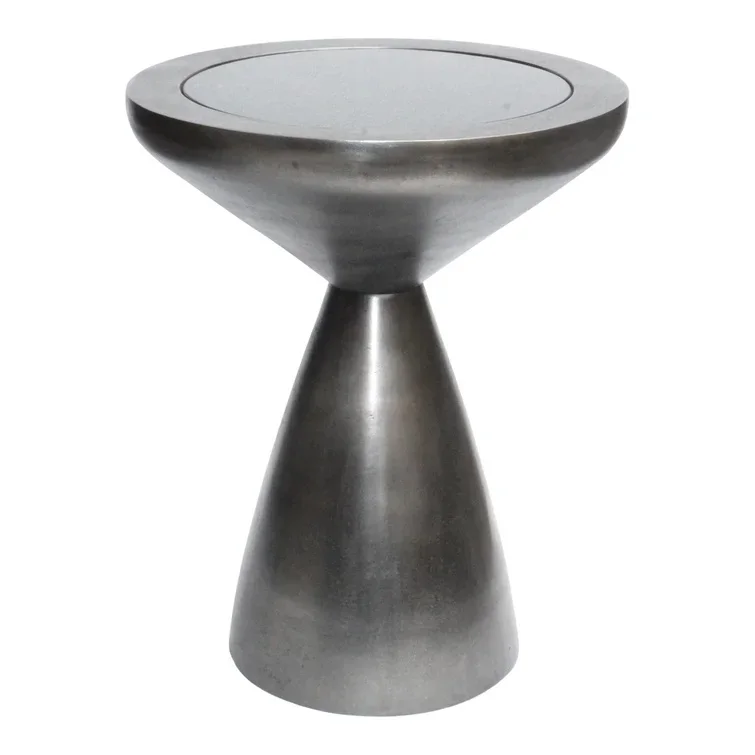 Contemporary Living Room Furniture Metal Round Coffee Tables for Home Aquarium Side Tables manufacturing