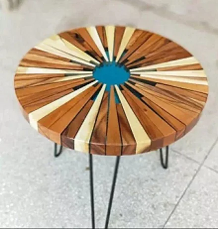 New Design Floral Mother Of Pearl & Resin  Round Table At Wholesale Price In INDIA